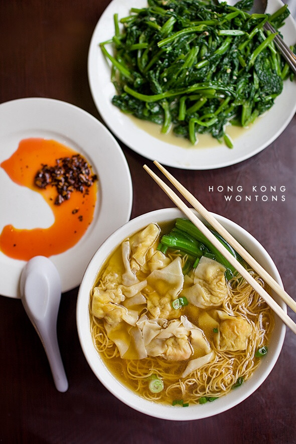 Traditional Hong Kong style Won Ton soup