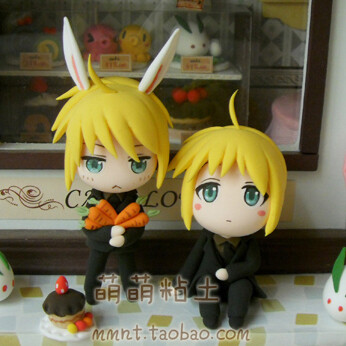 【抱熊氏】FATEZERO 兔子SABER Q版小粘土手办定做定制