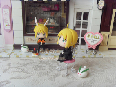 【抱熊氏】FATEZERO 兔子SABER Q版小粘土手办定做定制