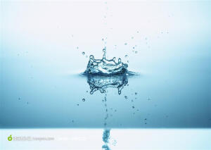 水滴 水花 蓝色背景图片素材下载，现在加入素材公社即可参与传素材送现金活动