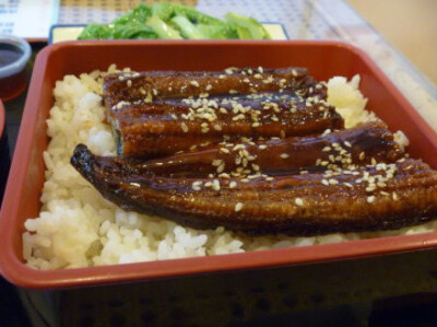 有没有喜欢吃鳗鱼饭的小伙伴！看着照片就食指大动了..