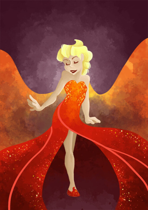 FROZEN Done when all the Fire!Elsa was all over my dash and then never posted it.  Messed around a lot with brushes.