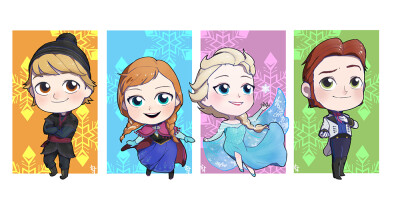 Frozen Characters by boritjaroo