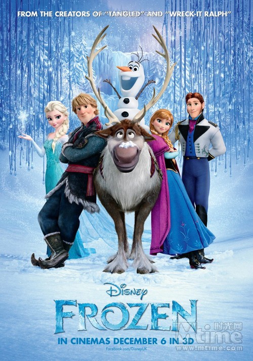  冰雪奇缘Frozen(2013)故事讲述一个严冬咒语令王国被冰天雪地永久覆盖，乐观无畏的安娜（克里斯汀·贝尔配音）和热爱冒险的山民克里斯托夫（乔纳森·格罗夫 配音）以及他的驯鹿搭档组队出发，展开一段魔法层出不穷、旅程峰回路转的大冒险，以寻找安娜的姐姐——冰雪皇后艾莎（伊迪娜·门泽尔 配音），破解她的冰封魔咒。一路上他们遇到搞笑的神奇雪人、各式奇幻精灵、意想不到的魔法迷阵，更在雪崩冰裂中步步惊心……他们最终能否拯救王国？