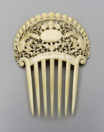 Wedding comb, 1881. Museum of Fine Arts Boston.