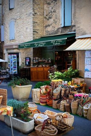 Provence, France has some great markets. And you always need to pick up one of these wicker baskets for your treats!