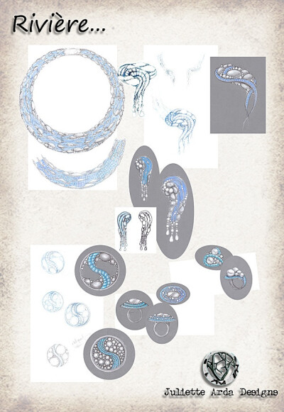 jewellery design : river project, Juliette Arda