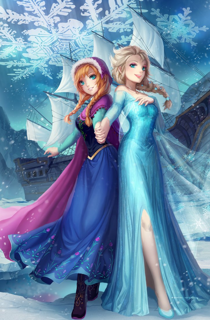 Frozen：Elsa Anna by Kyuriin