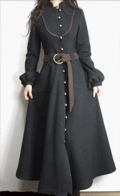 Floor length wool coat/gorgeous