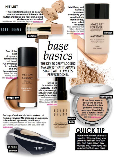 6 flawless foundations