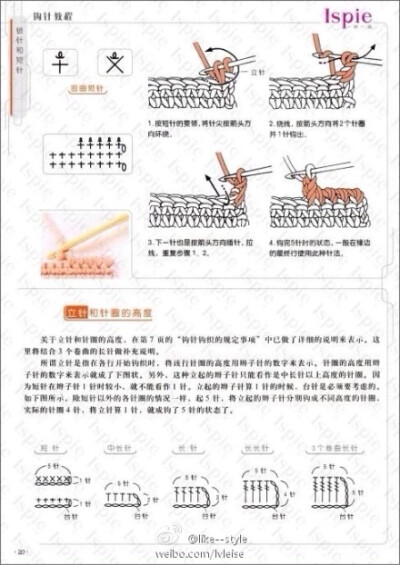 钩针基础针法图解，今天先分享这几张，明天继续哦@良本手作 @Sasa手工 @欣菲织梦手工小屋 @Handmade森女钩编协会 @动手达人