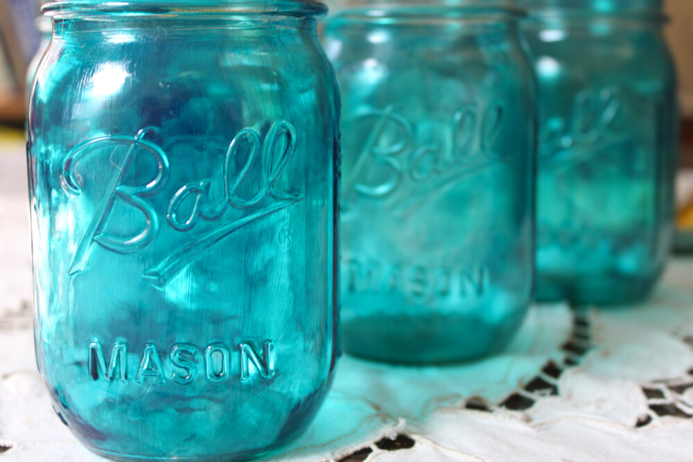 General : Diy Blue Mason Jars Ramshackle Glam Cute Mason Jar Diys For Your Home Accessories ~ Resourcedir