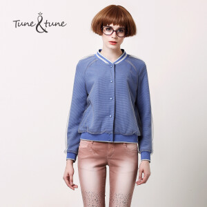 【tunetune旗舰店】5折 tune tune 2013新款秋装 棒球服长袖短款针织外套女士上衣