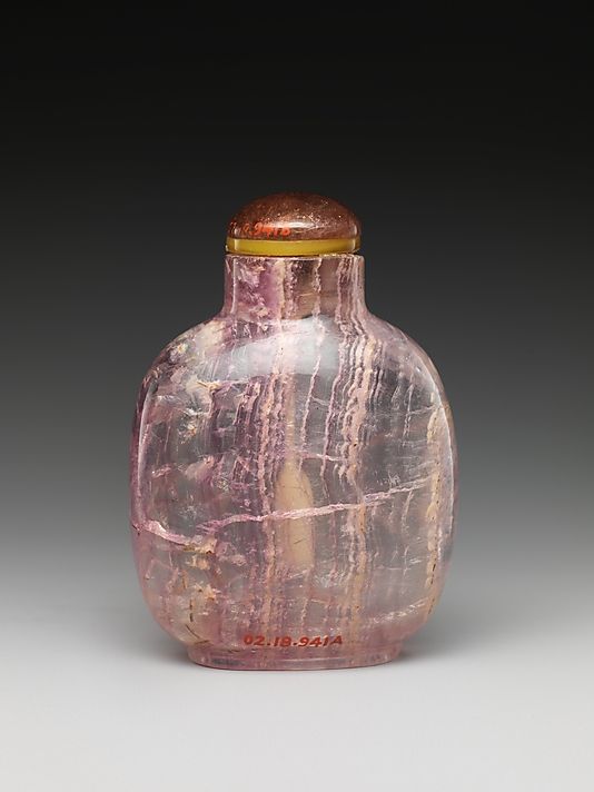 Amethyst Snuff Bottle ~ Qing Dynasty, late 18th - early 19th century Chinese