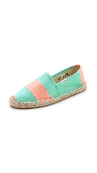 Soludos Barca Striped Espadrilles