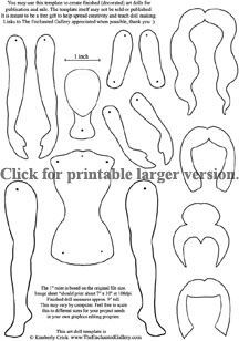 Art doll template