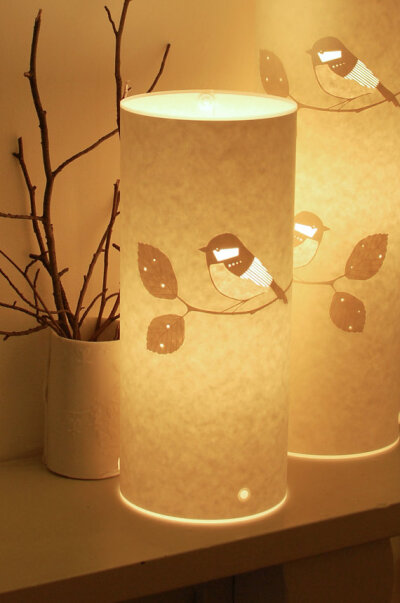 Little Chickadee lamp by Hannahnunn on Etsy