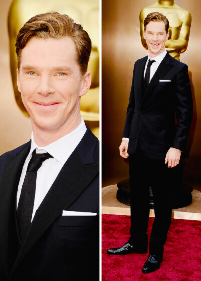 Benedict Cumberbatch ruining some lives at the Oscars 2014’s red carpet