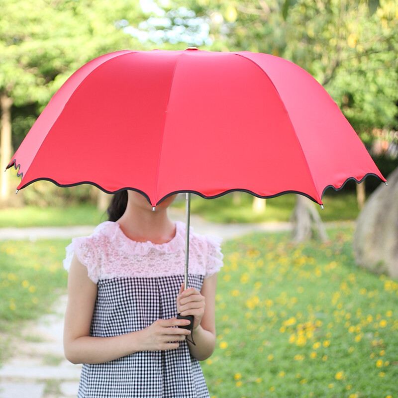 懒角落 遇水开花雨伞 防紫外线遮阳伞 晴雨伞 折叠伞 防晒伞35904