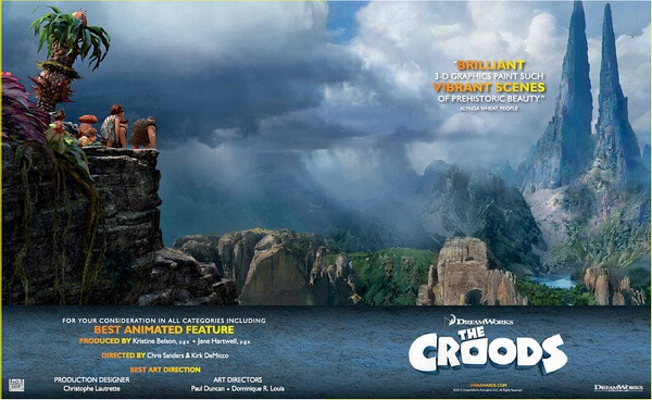 疯狂原始人 The Croods (2013) 供您参考所有奖项包括最佳动画长片、美术指导。(梦工厂)