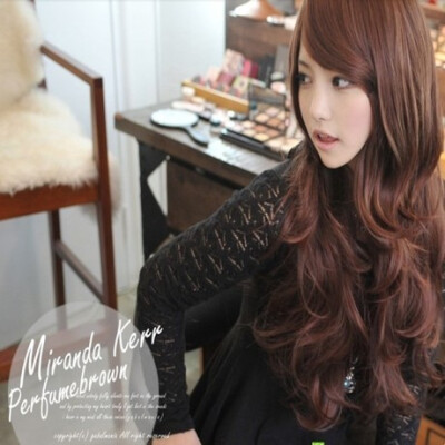  时尚 女生假发 长卷发 蓬松 亚光