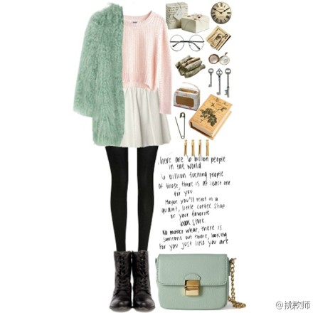 色系搭配丨清新薄荷绿。