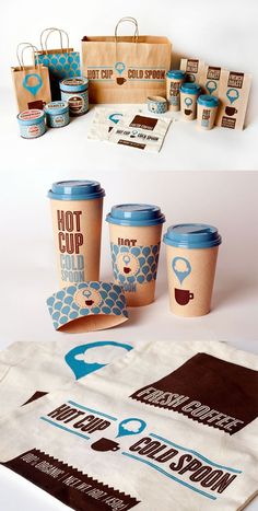 Hot Cup Cold Spoon #branding #packaging