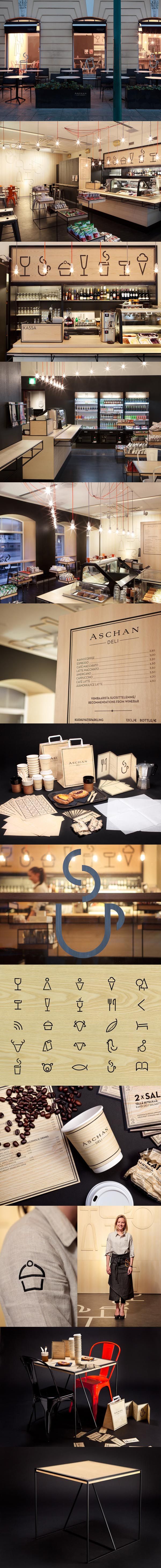 http://www.behance.net/gallery/Aschan-Deli/2185241 Great deli #packaging #branding #marketing PD