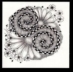 #doodles, #tangle art, #zia,