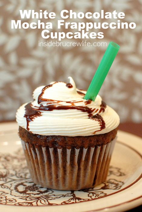 white chocolate mocha frappuccino cupcakes | inside brucrew life