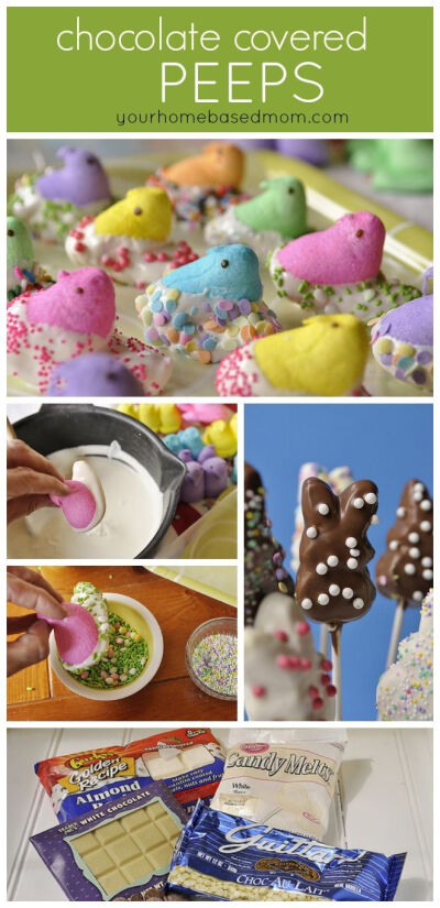 Chocolate covered peeps and a Peep Bouquet! 浓情。巧