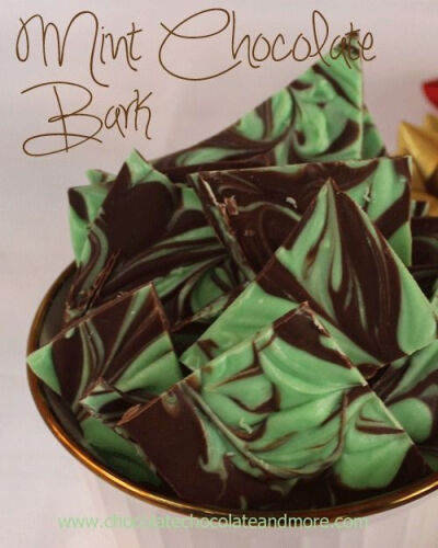 If you like Andes Mints, you will love this Mint Chocolate Bark! 浓情。巧