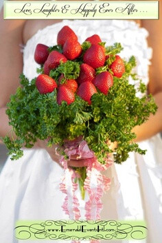 Eco-friendly strawberry bouquet