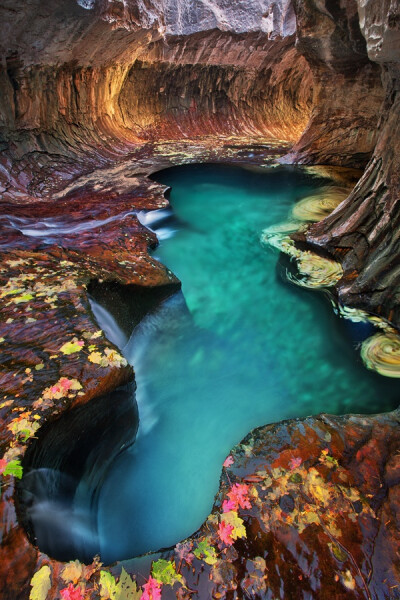 Emerald pool at Subway, Zion National Park