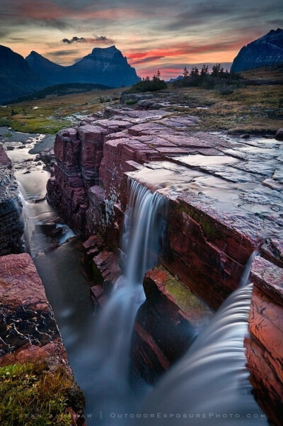 Triple Falls, Glacier National Park, Montana