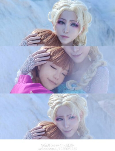 分享圖片#cos # #Frozen /冰雪奇緣# Elsa❥原po Anna❥Angie《这货是男的哟，名狂間(✪ω✪)》