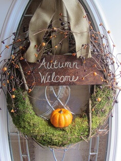 Fall Wreath - Door Wreath - Autumn Wreath - Pumpkin Wreath - Wreath.