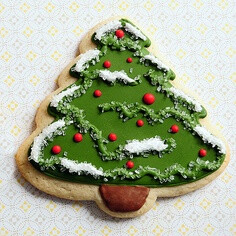 Christmas Tree Sugar Cookies