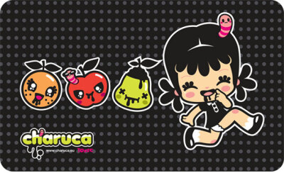 Charuca Toxic Fruits, happy kawaii character, personaggi felici e kawaii