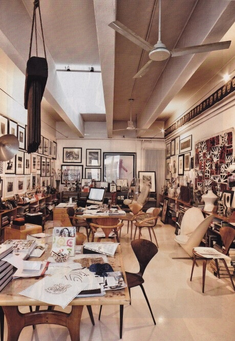 Carla Sozzani’s office, owner of 10 Corso Como in Milan.