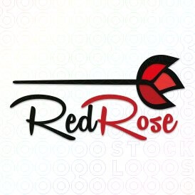 Red Rose logo A logo with a variety of applications:Art and design food and drink,retail, beauty,salon or spa, boutique, florist, jewelers and many more. Upon purchase the following revisions are FREE ~ name change ~ tagline addition ~ font changes ~ layout changes....$299