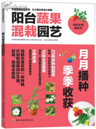 阳台蔬果混栽园艺（给都市菜农的一年种植计划和混栽设计方案，初