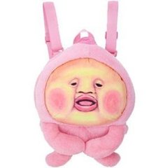 正版日本农场精灵 屁桃君 桃子君双肩背包 3D立体毛绒公仔书包