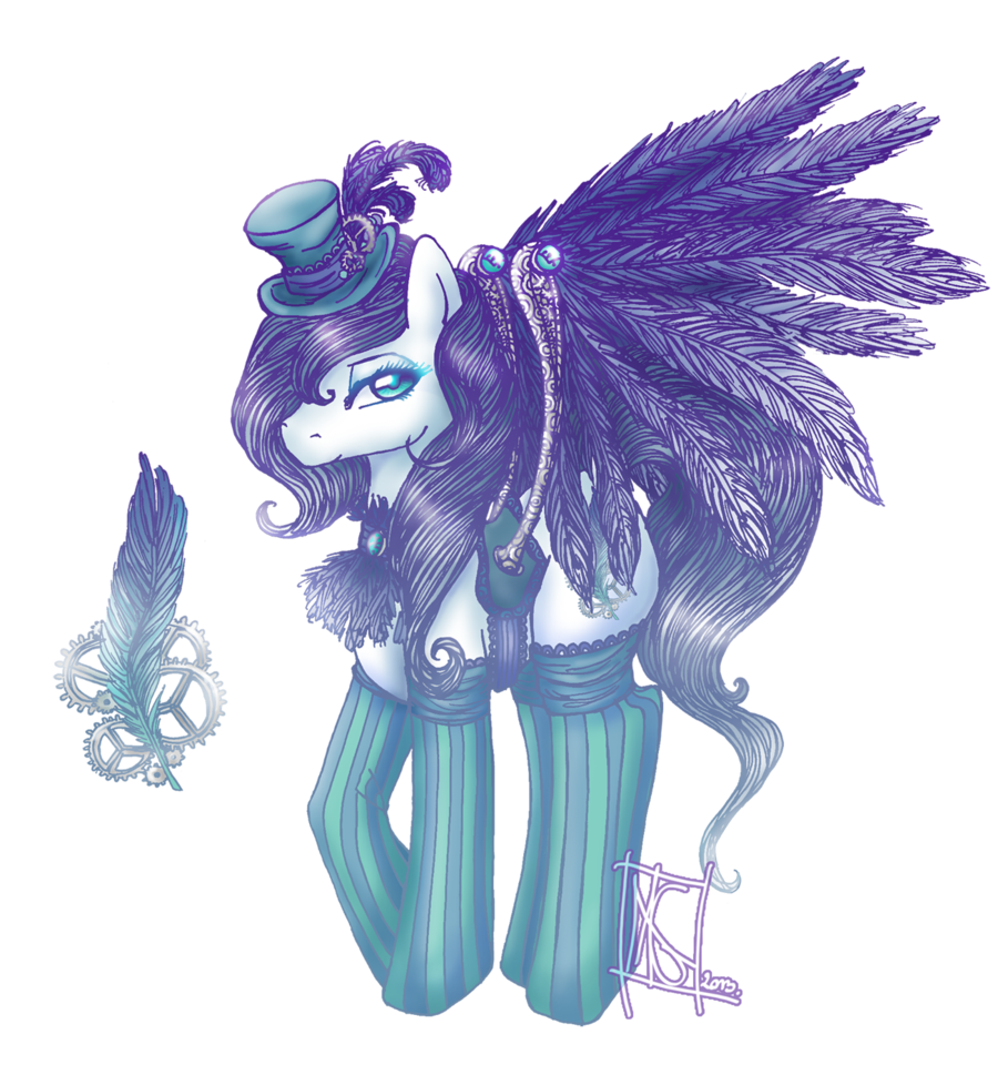 silver featherer pony adoptable auction :closed: by magexp
