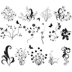 vector | Floral ornate curls vector | Free Stock Vector Art &amp;amp; Illustrations ...