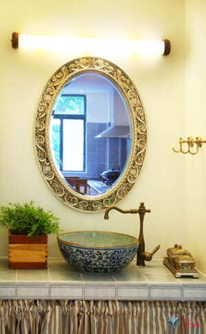 田园地中海风格，梳洗台