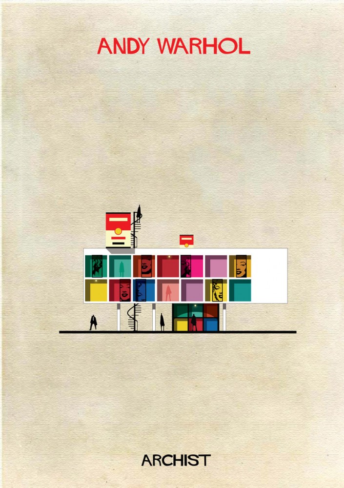 ARCHIST: Illustrations of Famous Art Reimagined as Architecture