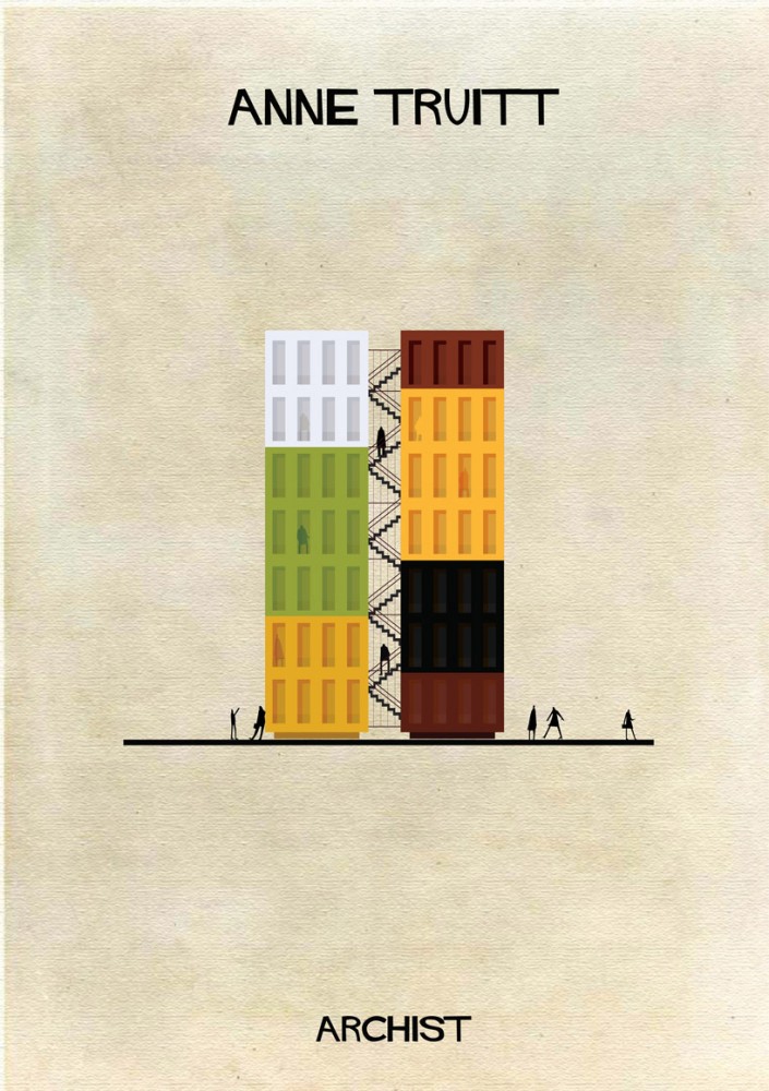 ARCHIST: Illustrations of Famous Art Reimagined as Architecture