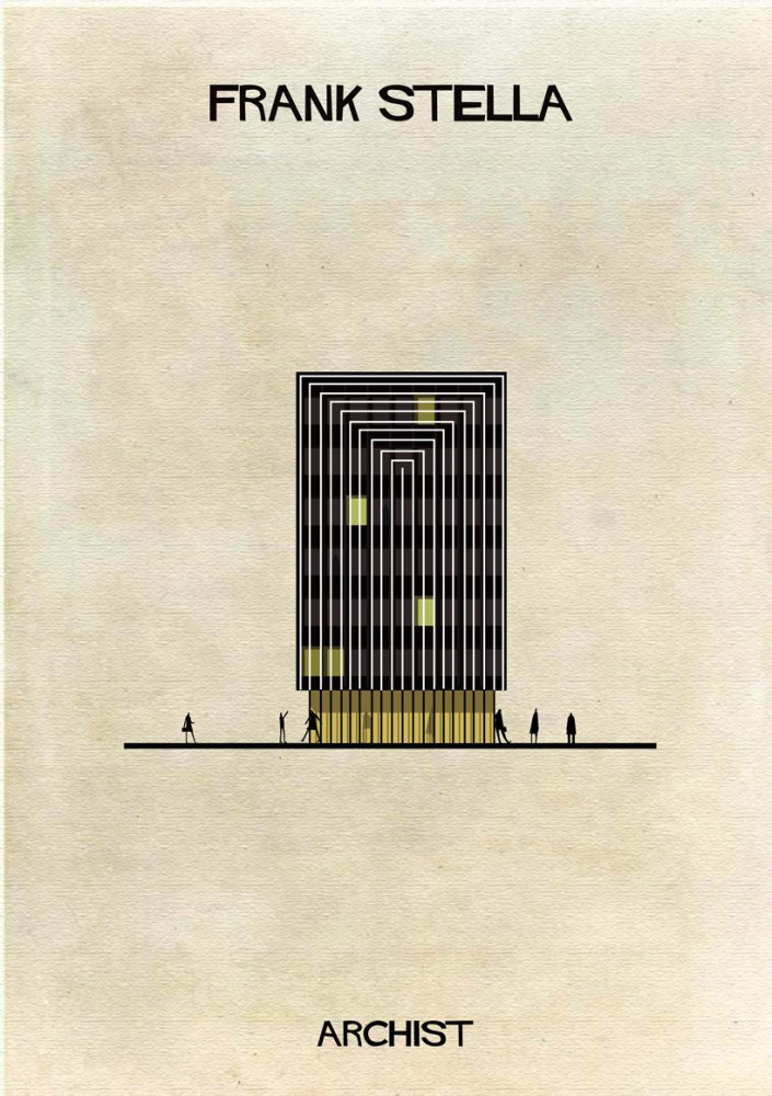 ARCHIST: Illustrations of Famous Art Reimagined as Architecture