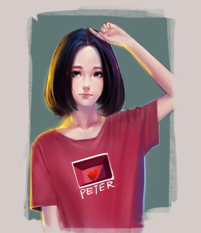 peterxiao 的插画 寂寞周五夜